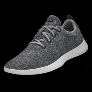 Allbirds Women's Wool Runners Sneakers Dark Grey/White Sole Size 10
